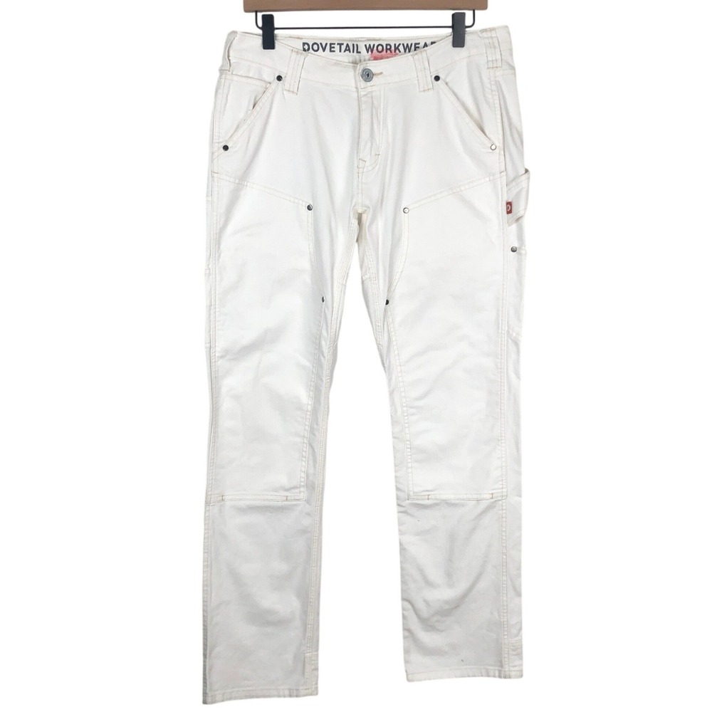 Dovetail Workwear Anna Taskpant White Utility Trousers